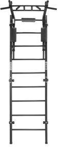 Drabinka gimnastyczna Profi biała + drążek i poręcze do dipów 2w1 | 250 kg 6