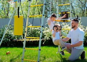 Plac zabaw Fitness | Lina + Kosz + Worek Bokserski + bocianie gniazdo | 100 kg 7