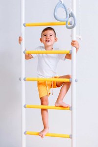 Małpiszon Drabinka gimnastyczna Jowisz 2 jasnozielona | drążek i słupek | 100kg 2