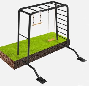 Siłownia ogrodowa PlayBase LTL | Drabinki Metalowe 245x380 cm 100 kg 3