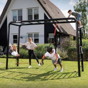 Siłownia ogrodowa PlayBase LTL | Drabinki Metalowe 245x380 cm 100 kg 4