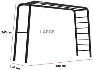 Siłownia ogrodowa PlayBase LTL | Drabinki Metalowe 245x380 cm 100 kg 6