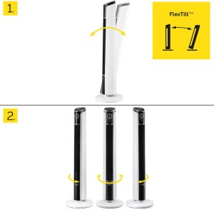 Wentylator Yoer Cichy WENTYLATOR Kolumnowy Podłogowy JONIZACJA Stojący NATURALNY WIATR + Pilot - Yoer Verto TF01W 9