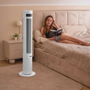 Wentylator Yoer Cichy WENTYLATOR Kolumnowy Podłogowy JONIZACJA Stojący NATURALNY WIATR + Pilot - Yoer CoolWhisper TF07W 2