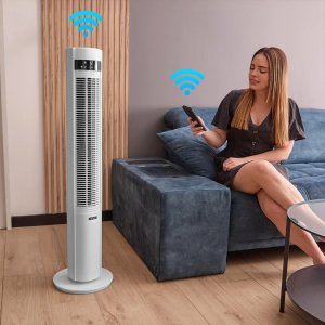 Wentylator Yoer Cichy WENTYLATOR Kolumnowy Podłogowy JONIZACJA Stojący NATURALNY WIATR + Pilot - Yoer CoolWhisper TF07W 3