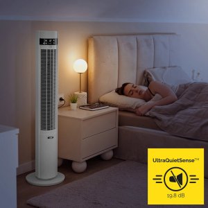 Wentylator Yoer Cichy WENTYLATOR Kolumnowy Podłogowy JONIZACJA Stojący NATURALNY WIATR + Pilot - Yoer CoolWhisper TF07W 5