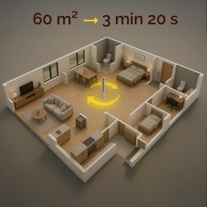 Wentylator Yoer Cichy WENTYLATOR Kolumnowy Podłogowy JONIZACJA Stojący NATURALNY WIATR + Pilot - Yoer CoolWhisper TF07W 8