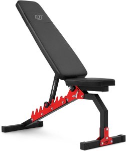 Zestaw MH9 ławka treningowa dwustronna + stojaki regulowane + modlitewnik Marbo Sport 2