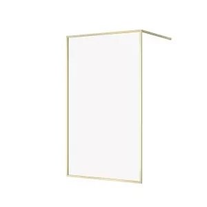 KABINA PRYSZNICOWA WALK-IN LARGA ZŁOTA MAT 120X200 SZKŁO TRANSPARENTNE 1
