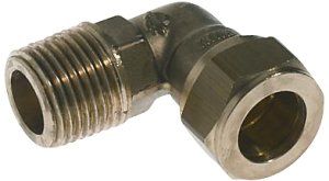 Vinkel 3/8 - 10 MM M/np. - Kompressions Fittings 1