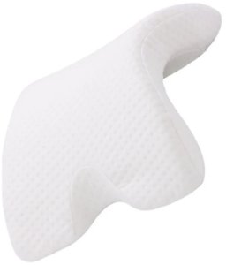 Verk Poduszka ortopedyczna z otworem na rękę do spania memory biała łukowa 9
