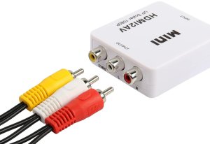 Adapter konverter sygnału av rca cinch do hdmi audio rca 1080p cvbs kabel 5