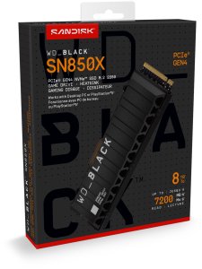 WD BLACK SN850X PCIe G4 Game SSD HS 8TB 6