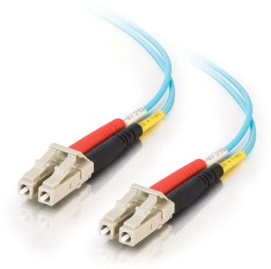C2G LC-LC 10Gb 50/125 OM3 Duplex Multimode PVC Fiber Optic Cable (LSZH) - Netzwerkkabel - LC Multi-Mode (M) zu LC Multi-Mode (M) - 10 m - Glasfaser - Duplex - 50/125 Mikrometer - OM3 - halogenfrei - Aquamarin 1