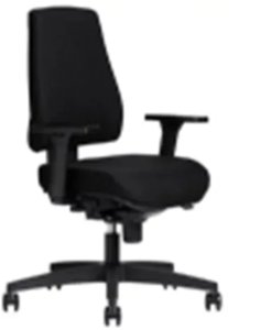 Kontorstol Operator, Sort med armlæn 2