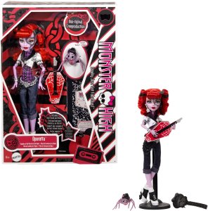 Lėlė kolekcjonerska Monster High Operetta Reprodukcja Pająk Memphis 27 cm + priedai Straszyceum 1