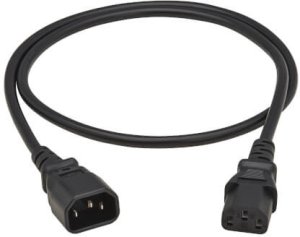 Kabel zasilający Eaton EATON TRIPPLITE PDU Power Cord C13 to C14 - 10A 250V H05VV-F 1M 3,28 FT. Black 2