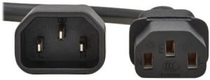 Kabel zasilający Eaton EATON TRIPPLITE PDU Power Cord C13 to C14 - 10A 250V H05VV-F 1M 3,28 FT. Black 3