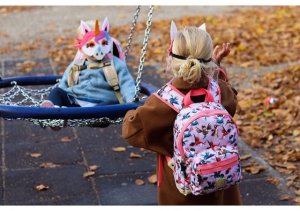 Pick & Pack Birds Backpack (22 x 31 x 11 cm) - Soft pink 4