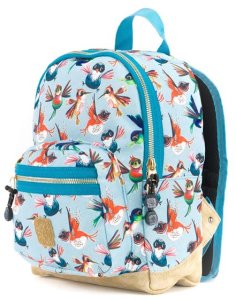 Pick & Pack Birds Backpack (22 x 31 x 11 cm) - Dusty blue 3