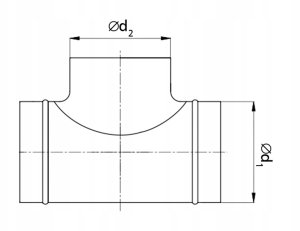 Trójnik ocynkowany 250Klimatyzacja/wentylacja 2
