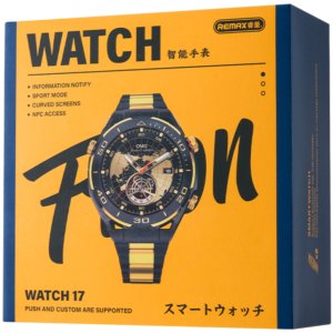 SMARTWATCH REMAX WATCH17 BLACK/GOLD 2