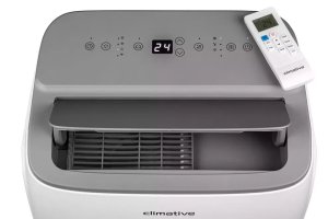 Climative AC41-S JET klimatyzator przenośny 4 1 kW WiFi chłodzenie osuszanie wentylacja do 41 m2 Smart Life uszczelka okienna w zestawie 12