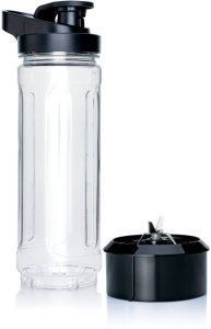 Wilfa WX-2GO, Blender bottle, Stainless steel, Black, Transparent, Glass, Wilfa XPlode Boost, XPlode Fusion, XPlofe Energy, Xplode Vital 1