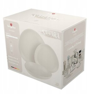 ZASTAWA STOŁOWA SERWIS KOMPLET TALERZY NACZYŃ 18 ELE DLA 6 OSÓB BERLINGER HAUS SAHARA BH-10020 5