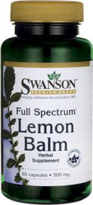 Swanson FS Lemon Balm 500mg 60 kaps. 1