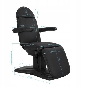 Activeshop Elektryczny fotel kosmetyczny SILLON Eclipse 3 siln. czarny 10
