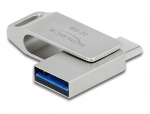 DeLOCK Pendrive USB-C + Typ-A 5 Gbps 32 GB - metalowa obudowa 5
