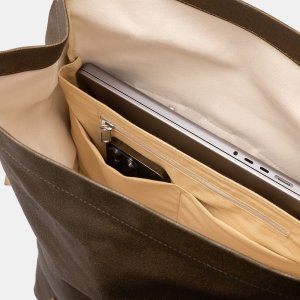 Plecak turystyczny Brooks Plecak BROOKS PICKWICK COTTON CANVAS, Moss, Pojemność 26L, Wodoodporna bawełna 9