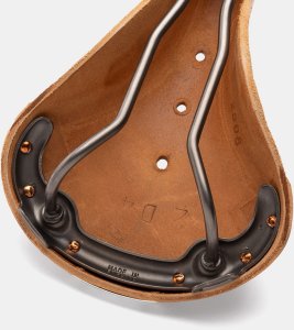 Brooks Siodełko BROOKS B17 SPECIAL TITANIUM, Honey, Titanium Rail, Waga 410g, Linia Leather 7