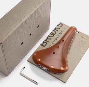 Brooks Siodełko BROOKS B17 SPECIAL TITANIUM, Honey, Titanium Rail, Waga 410g, Linia Leather 8