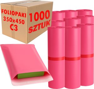 Foliopaki Kurierskie Różowe C3 350x450mm - 1000 szt. 2