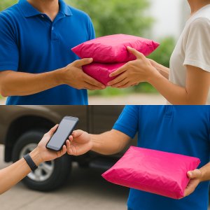 Foliopaki Kurierskie Różowe C3 350x450mm - 1000 szt. 7