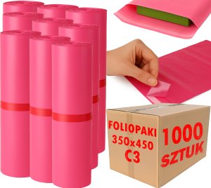 Foliopaki Kurierskie Różowe C3 350x450mm - 1000 szt. 9