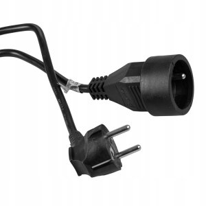 Przedłużacz elektryczny 1 gn+0 5m czarny VA0310-5B Vayox 3
