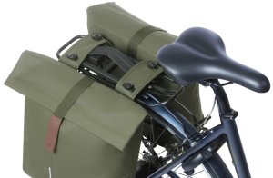 Basil Sakwa miejska podwójna BASIL CITY DOUBLE PANNIER BAG MIK 28-32L, MIK System (ready to go), moss green (NEW 2025) 5