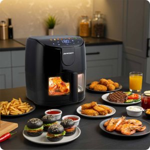 Frytkownica beztłuszczowa Berdsen Frytkownica beztłuszczowa Air fryer BD-658 czarna 12