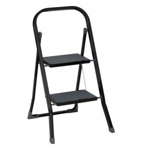 Drabina metalowa 2 stopniowa, 55 x 81 cm 1