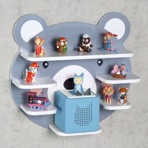 Półka ścienna z uszami do pokoju dziecięcego, 45 cm 2