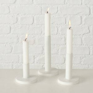 Świecznik metalowy MALKO, 3 sztuki, Ø 9 cm 2