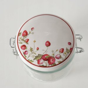 Słoik kuchenny dekoracyjny z pokrywką EMILY, 450 ml 2