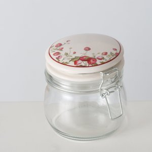 Słoik kuchenny dekoracyjny z pokrywką EMILY, 450 ml 3
