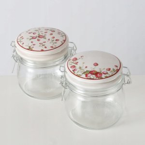 Słoik kuchenny dekoracyjny z pokrywką EMILY, 450 ml 4