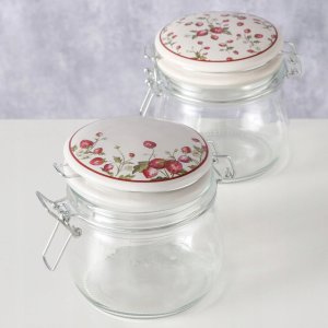 Słoik kuchenny dekoracyjny z pokrywką EMILY, 450 ml 5
