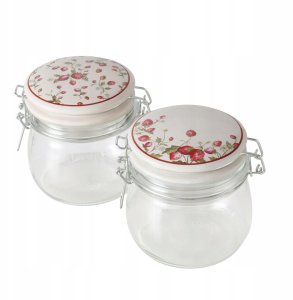 Słoik kuchenny dekoracyjny z pokrywką EMILY, 450 ml 6