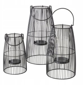 Zestaw metalowych lampionów CINTA, 25 - 40 cm 1